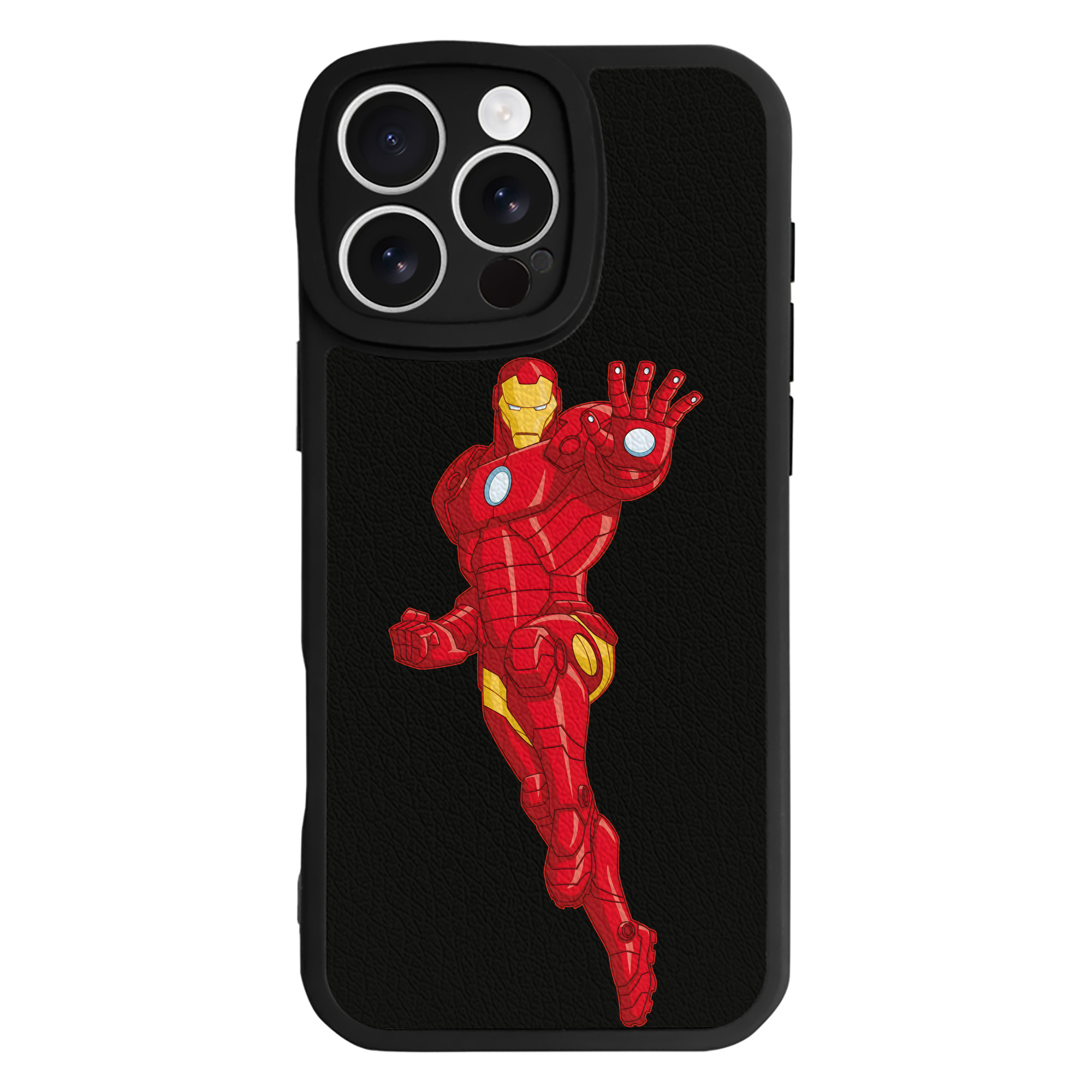 （画像用） アベンジャーズ The Avengers 【iPhone 16シリーズ対応】シリコンスマホケース（レザー調） 材質：シリコン